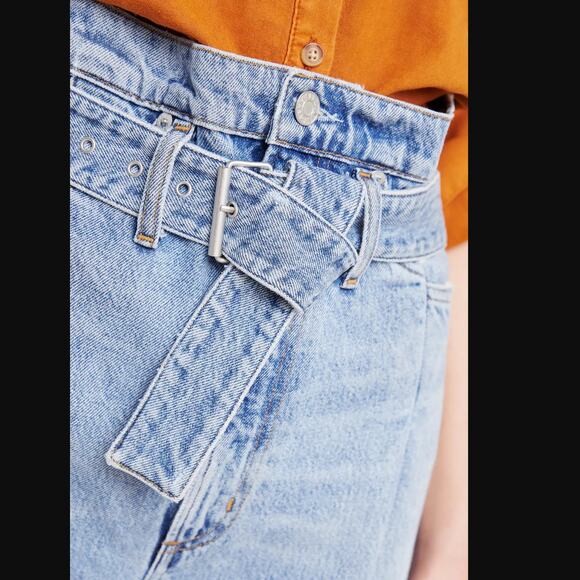 NWT AGOLDE Retro Ultra High-Rise Denim Shorts - 26 waist - Picture 4 of 10